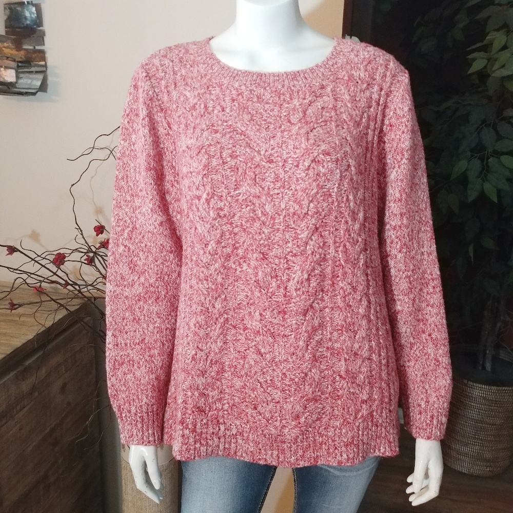 Tommy Hilfiger Marled Cable Knit Sweater